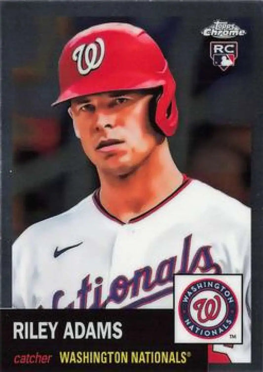 2022 Topps Chrome Platinum Anniversary #406 Riley Adams EX Excellent RC Rookie Washington Nationals Baseball Card