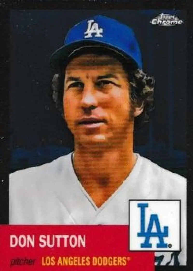 2022 Topps Chrome Platinum Anniversary #408 Don Sutton EX Excellent Los Angeles Dodgers Baseball Card - Baseball Card