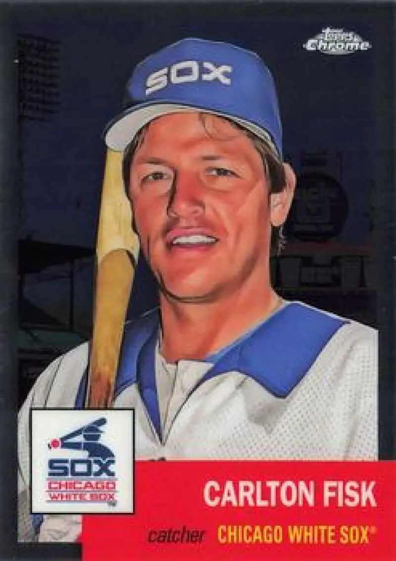 2022 Topps Chrome Platinum Anniversary #410 Carlton Fisk EX Excellent Chicago White Sox Baseball Card - Baseball Card