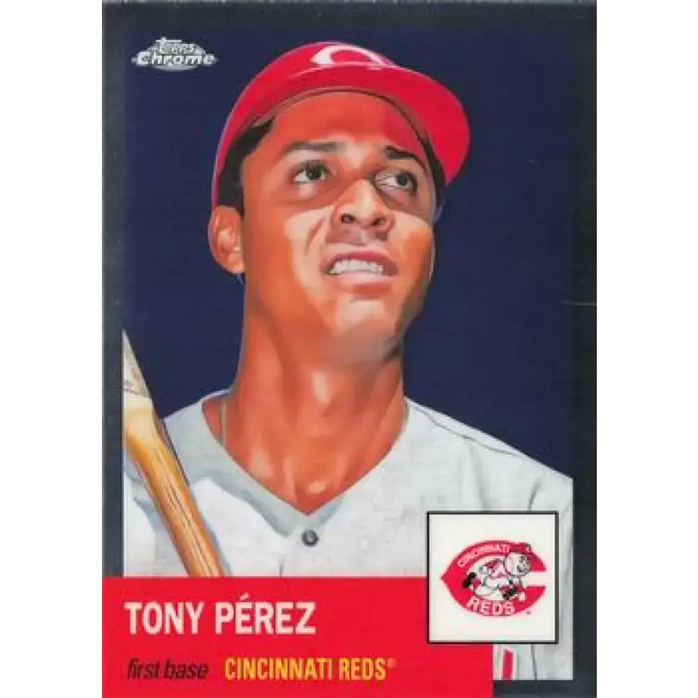 2022 Topps Chrome Platinum Anniversary #411 Tony Perez NM-MT Cincinnati Reds Baseball Card - Baseball Card Single
