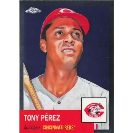 2022 Topps Chrome Platinum Anniversary #411 Tony Perez NM-MT Cincinnati Reds Baseball Card - Baseball Card Single