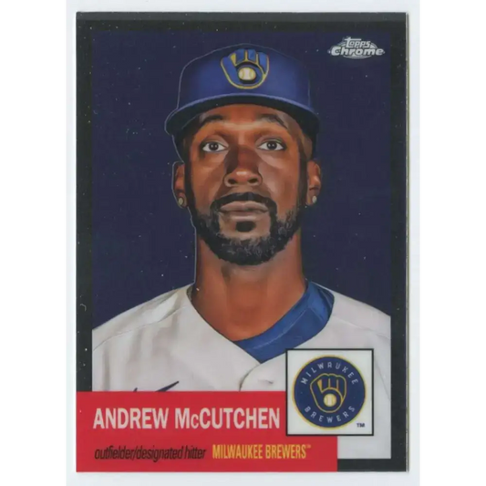 2022 Topps Chrome Platinum Anniversary #419 Andrew McCutchen NM-MT Milwaukee Brewers Baseball Card - Baseball Card