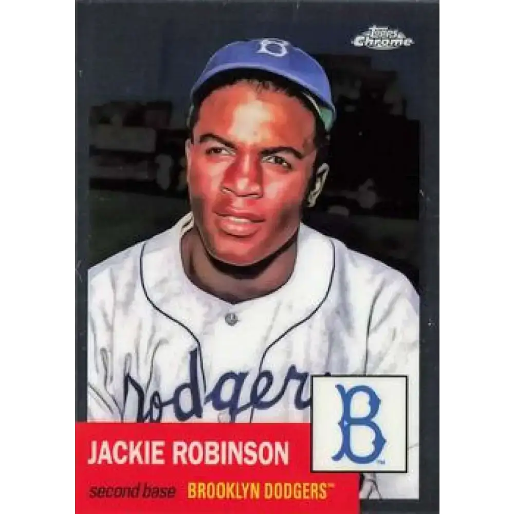 2022 Topps Chrome Platinum Anniversary #42 Jackie Robinson NM-MT Brooklyn Dodgers Baseball Card - Baseball Card Single