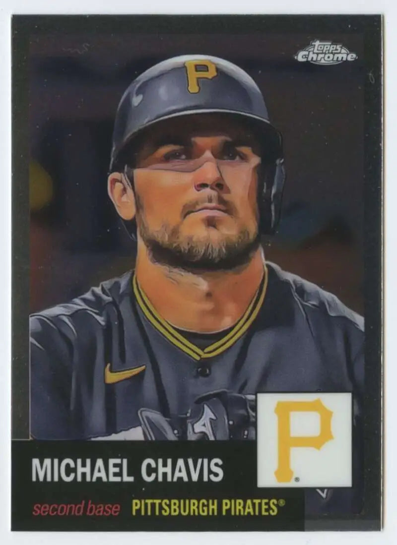 2022 Topps Chrome Platinum Anniversary #420 Michael Chavis EX Excellent Pittsburgh Pirates Baseball Card - Baseball