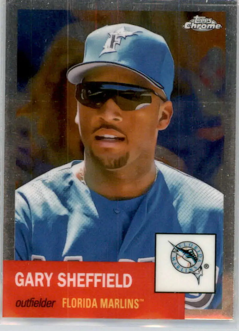 2022 Topps Chrome Platinum Anniversary #425 Gary Sheffield EX Excellent Florida Marlins Baseball Card - Baseball Card