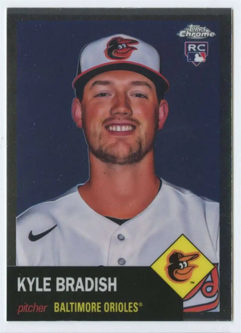 2022 Topps Chrome Platinum Anniversary #427 Kyle Bradish EX Excellent RC Rookie Baltimore Orioles Baseball Card