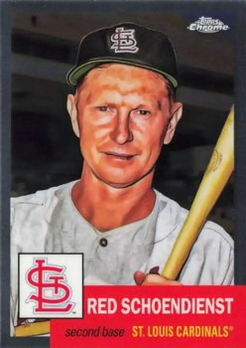 2022 Topps Chrome Platinum Anniversary #428 Red Schoendienst EX Excellent St. Louis Cardinals Baseball Card - Baseball