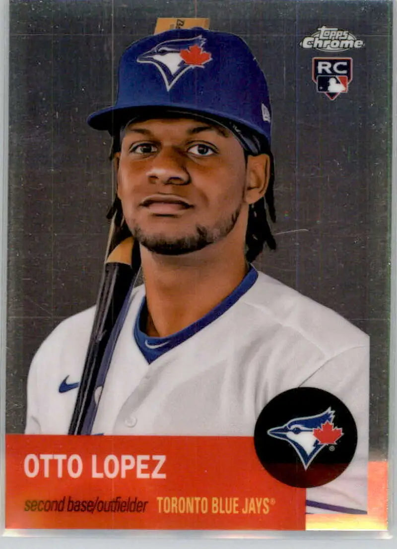 2022 Topps Chrome Platinum Anniversary #429 Otto Lopez EX Excellent RC Rookie Toronto Blue Jays Baseball Card