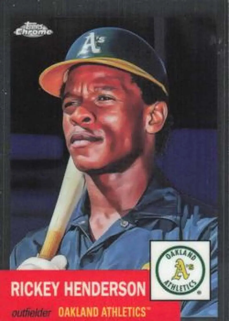 2022 Topps Chrome Platinum Anniversary #433 Rickey Henderson EX Excellent Oakland Athletics Baseball Card - Baseball
