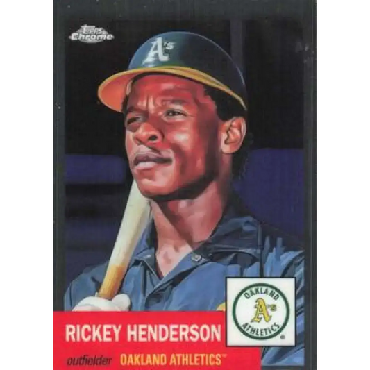 2022 Topps Chrome Platinum Anniversary #433 Rickey Henderson NM-MT Oakland Athletics Baseball Card - Baseball Card