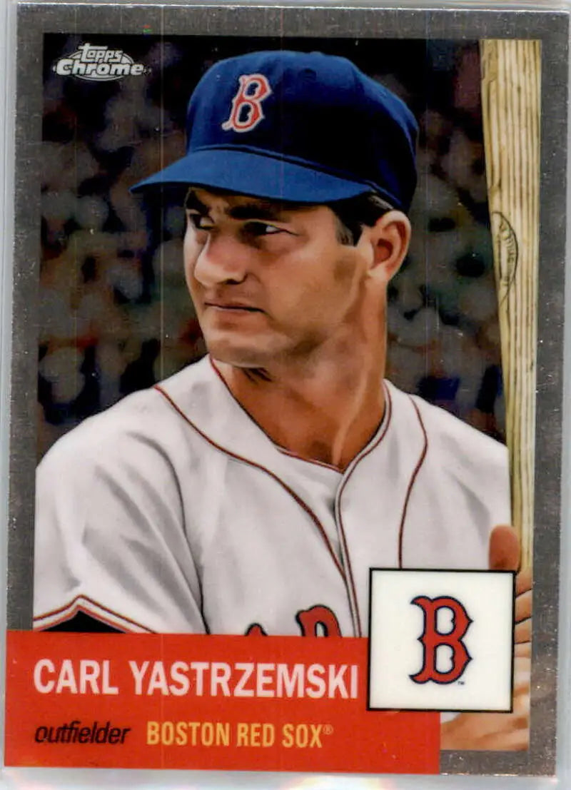 2022 Topps Chrome Platinum Anniversary #435 Carl Yastrzemski EX Excellent Boston Red Sox Baseball Card - Baseball Card