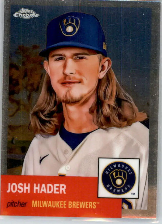 2022 Topps Chrome Platinum Anniversary #438 Josh Hader EX Excellent Milwaukee Brewers Baseball Card - Baseball Card