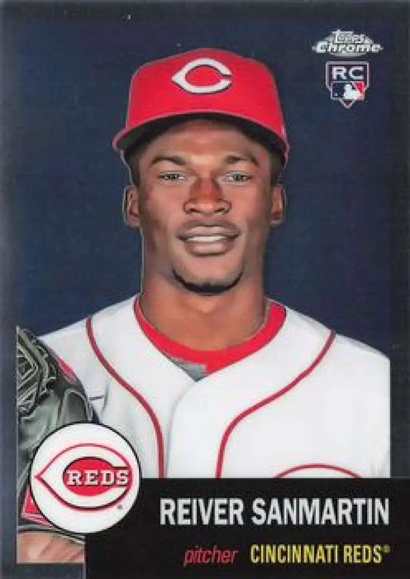 2022 Topps Chrome Platinum Anniversary #441 Reiver Sanmartin EX Excellent RC Rookie Cincinnati Reds Baseball Card