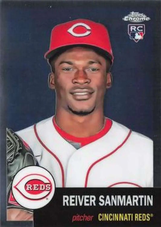 2022 Topps Chrome Platinum Anniversary #441 Reiver Sanmartin EX Excellent RC Rookie Cincinnati Reds Baseball Card