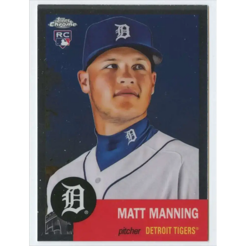 2022 Topps Chrome Platinum Anniversary #444 Matt Manning NM-MT RC Rookie Detroit Tigers Baseball Card - Baseball Card