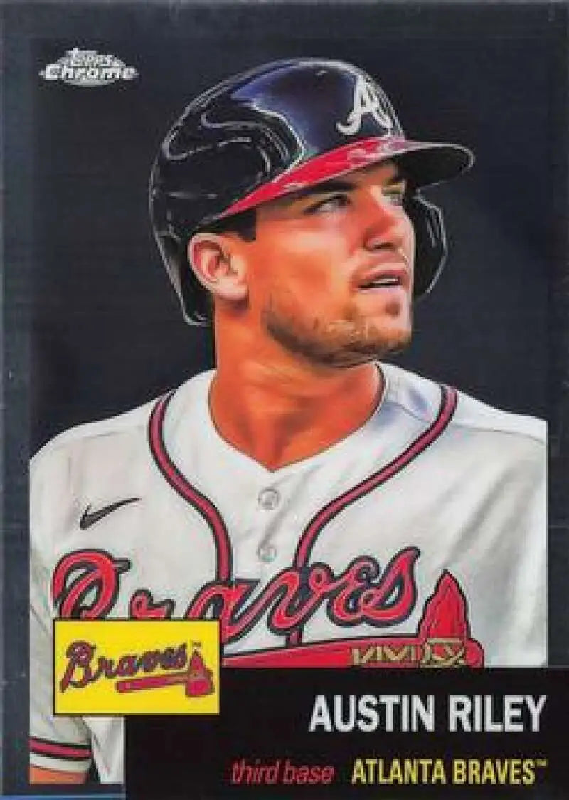 2022 Topps Chrome Platinum Anniversary #446 Austin Riley EX Excellent Atlanta Braves Baseball Card - Baseball Card