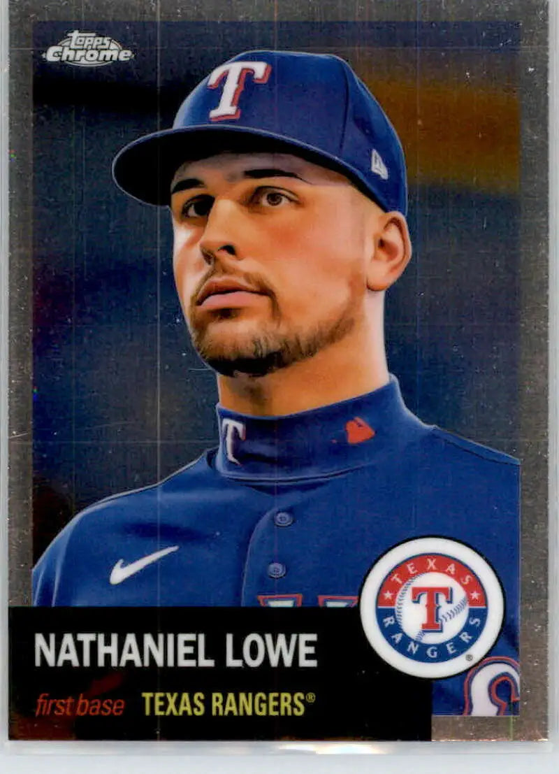2022 Topps Chrome Platinum Anniversary #447 Nathaniel Lowe EX Excellent Texas Rangers Baseball Card - Baseball Card