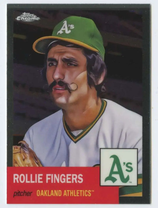 2022 Topps Chrome Platinum Anniversary #449 Rollie Fingers EX Excellent Oakland Athletics Baseball Card - Baseball Card