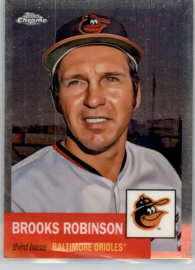 2022 Topps Chrome Platinum Anniversary #455 Brooks Robinson EX Excellent Baltimore Orioles Baseball Card - Baseball