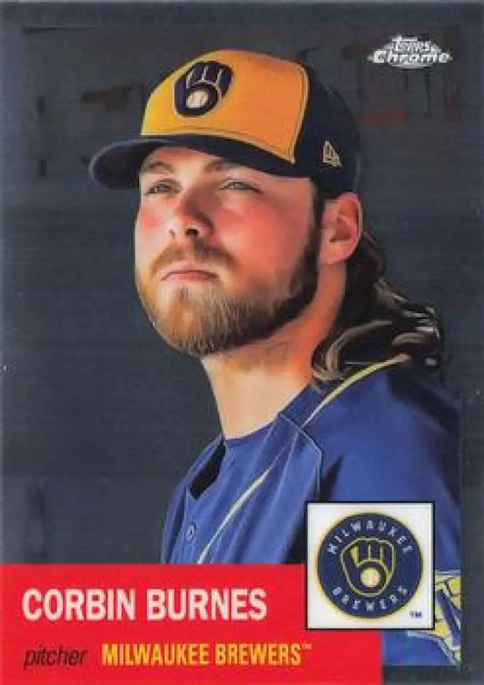2022 Topps Chrome Platinum Anniversary #456 Corbin Burnes EX Excellent Milwaukee Brewers Baseball Card - Baseball Card