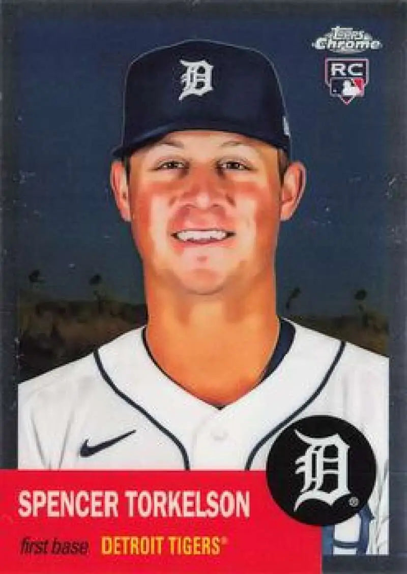 2022 Topps Chrome Platinum Anniversary #457 Spencer Torkelson EX Excellent RC Rookie Detroit Tigers Baseball Card