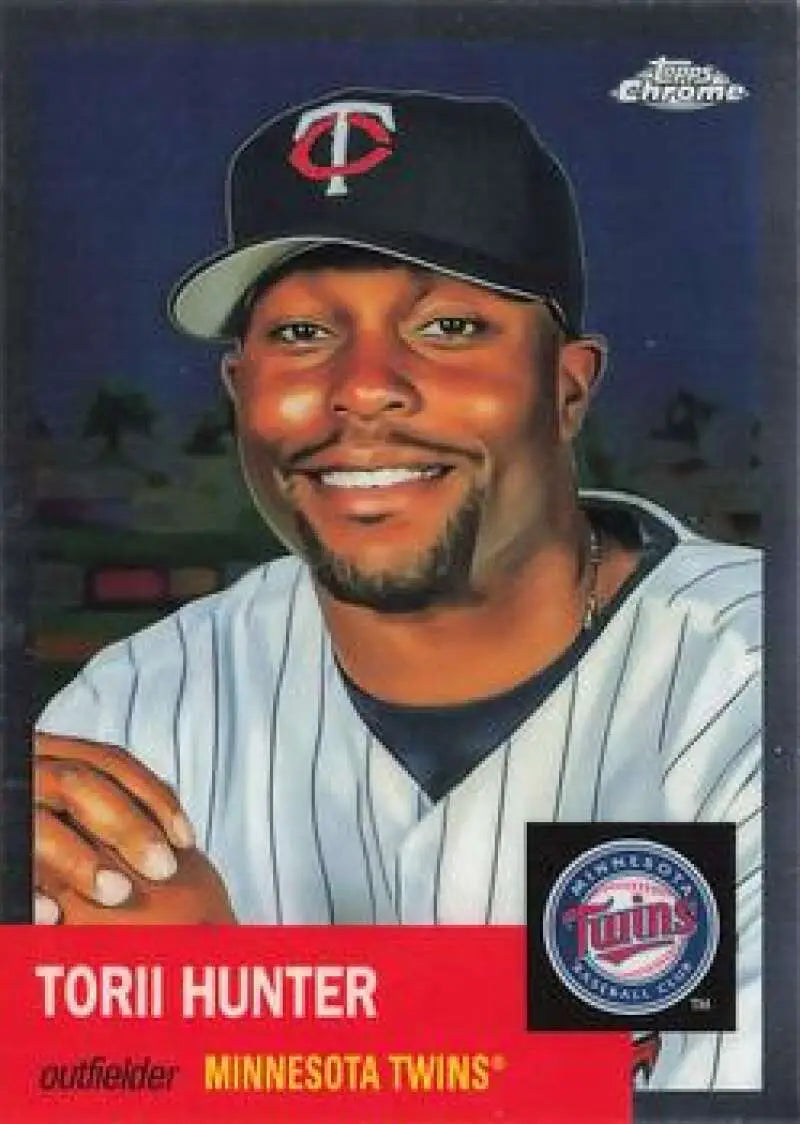 2022 Topps Chrome Platinum Anniversary #46 Torii Hunter EX Excellent Minnesota Twins Baseball Card - Baseball Card