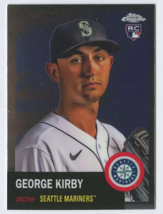 2022 Topps Chrome Platinum Anniversary #460 George Kirby EX Excellent RC Rookie Seattle Mariners Baseball Card