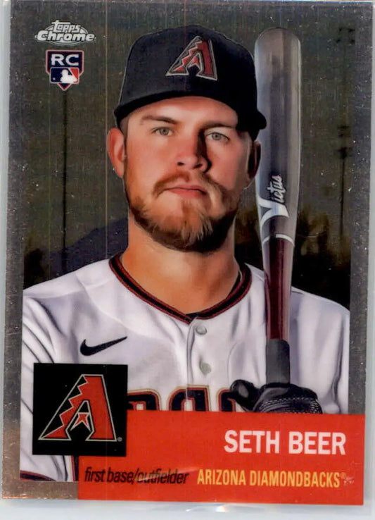 2022 Topps Chrome Platinum Anniversary #461 Seth Beer EX Excellent RC Rookie Arizona Diamondbacks Baseball Card