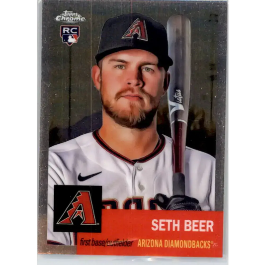2022 Topps Chrome Platinum Anniversary #461 Seth Beer NM-MT RC Rookie Arizona Diamondbacks Baseball Card - Baseball