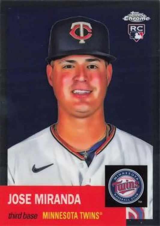 2022 Topps Chrome Platinum Anniversary #463 Jose Miranda EX Excellent RC Rookie Minnesota Twins Baseball Card