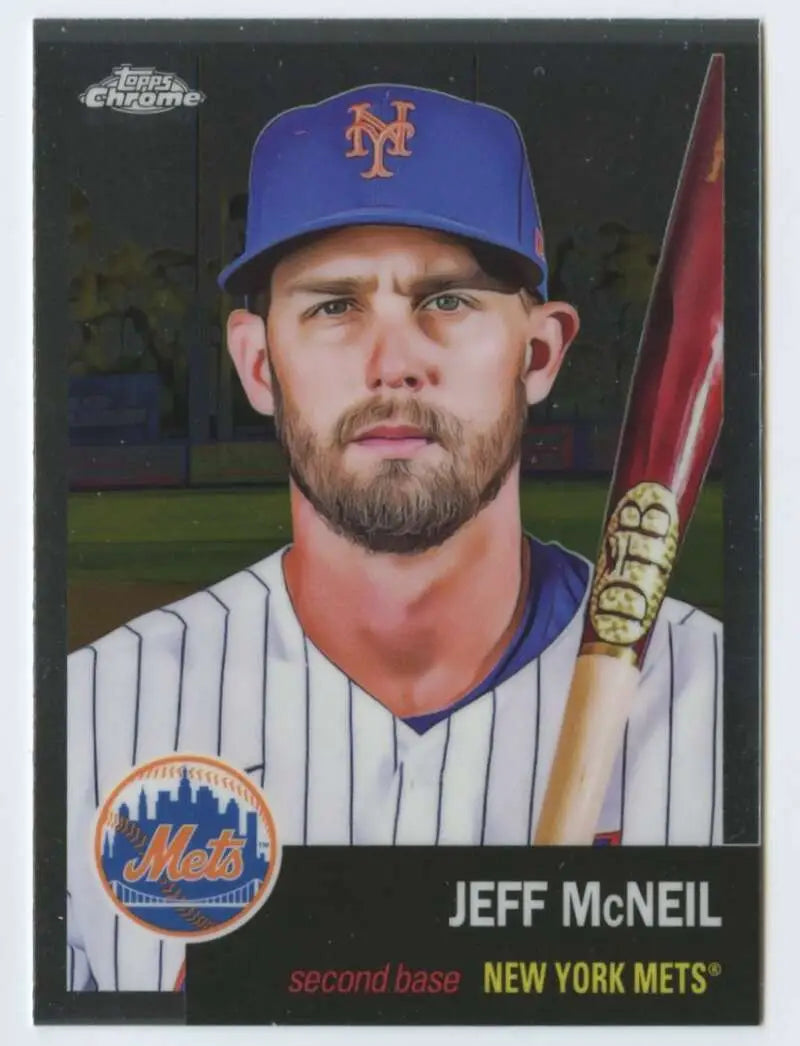 2022 Topps Chrome Platinum Anniversary #468 Jeff McNeil EX Excellent New York Mets Baseball Card - Baseball Card Single