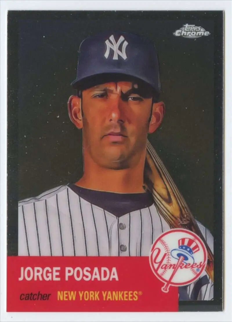 2022 Topps Chrome Platinum Anniversary #470 Jorge Posada EX Excellent New York Yankees Baseball Card - Baseball Card