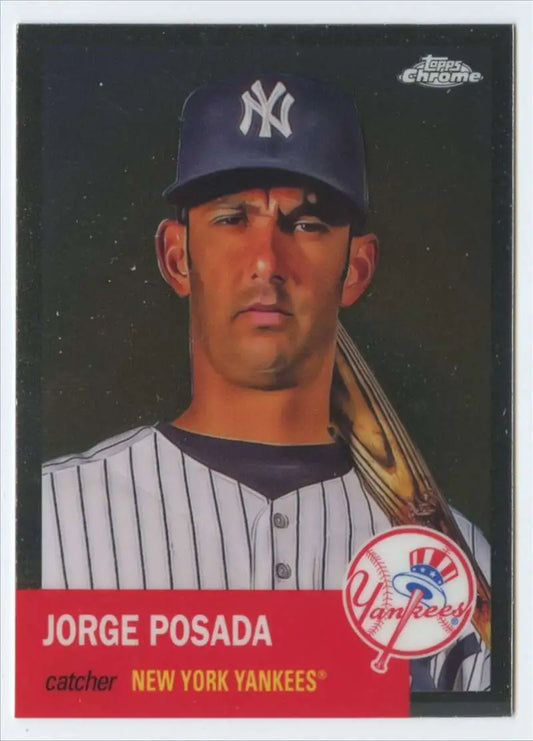 2022 Topps Chrome Platinum Anniversary #470 Jorge Posada EX Excellent New York Yankees Baseball Card - Baseball Card