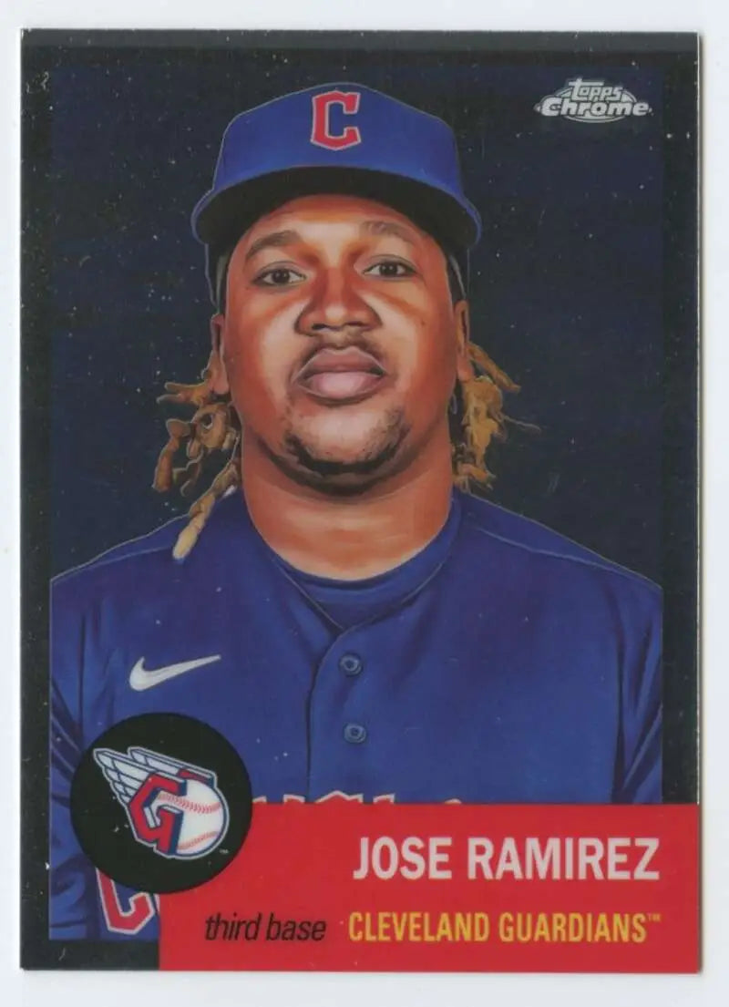 2022 Topps Chrome Platinum Anniversary #471 Jose Ramirez EX Excellent Cleveland Guardians Baseball Card - Baseball Card