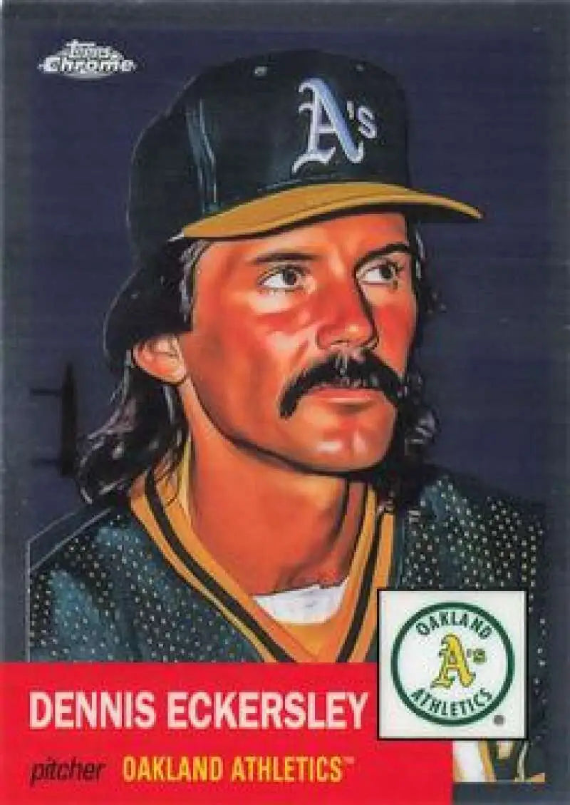 2022 Topps Chrome Platinum Anniversary #473 Dennis Eckersley EX Excellent Oakland Athletics Baseball Card - Baseball