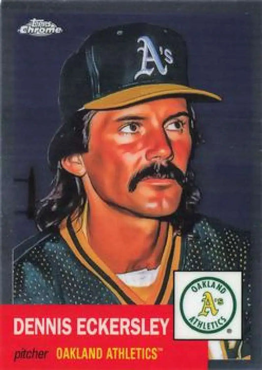 2022 Topps Chrome Platinum Anniversary #473 Dennis Eckersley EX Excellent Oakland Athletics Baseball Card - Baseball