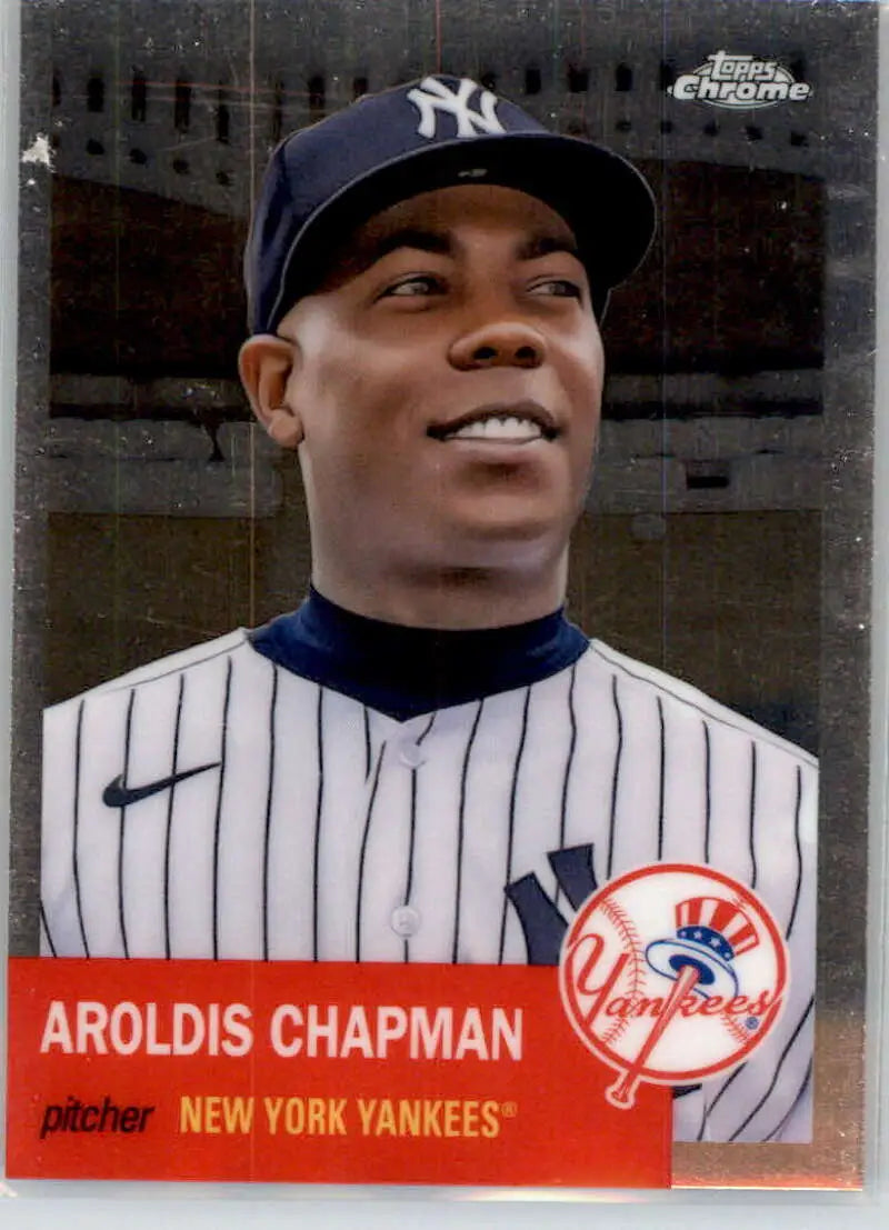 2022 Topps Chrome Platinum Anniversary #475 Aroldis Chapman EX Excellent New York Yankees Baseball Card - Baseball Card