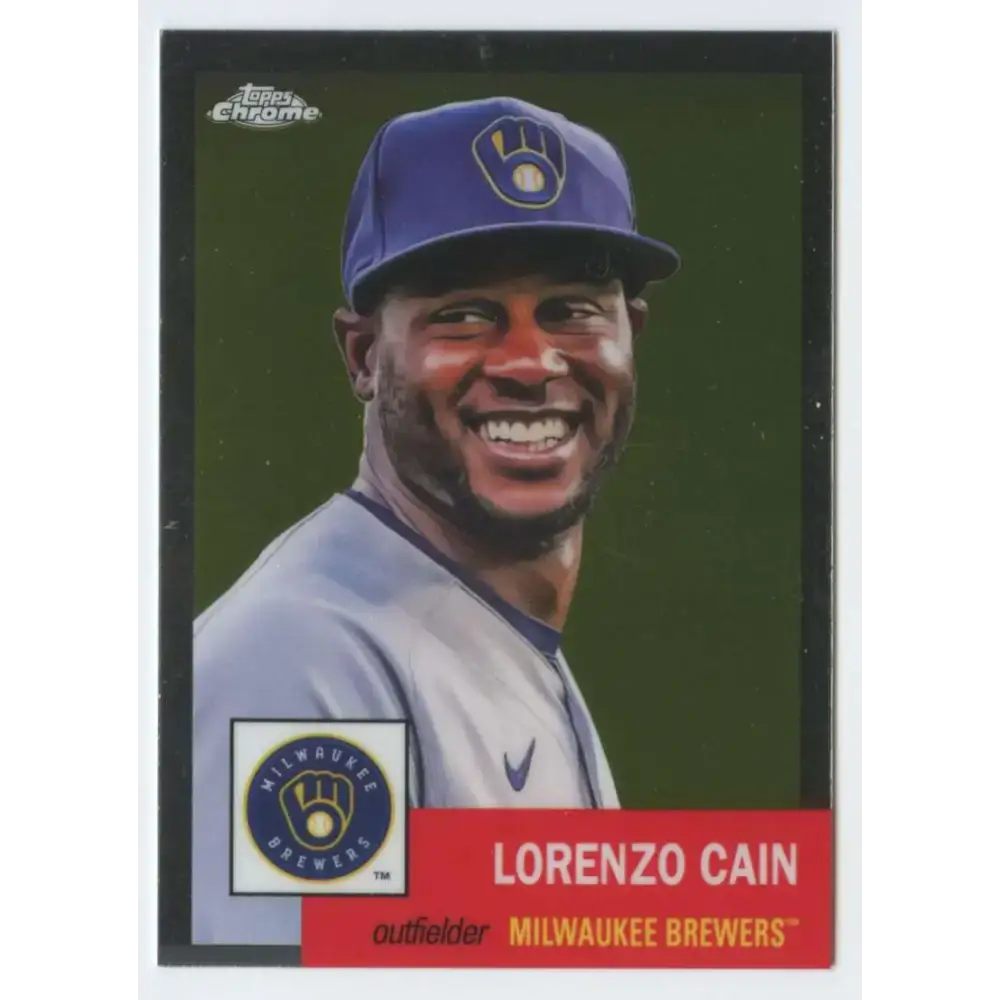 2022 Topps Chrome Platinum Anniversary #480 Lorenzo Cain NM-MT Milwaukee Brewers Baseball Card - Baseball Card Single