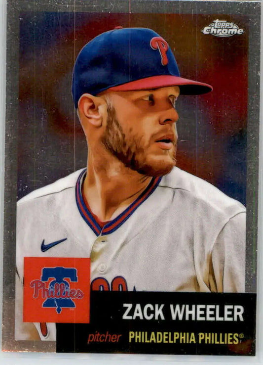 2022 Topps Chrome Platinum Anniversary #481 Zack Wheeler EX Excellent Philadelphia Phillies Baseball Card - Baseball