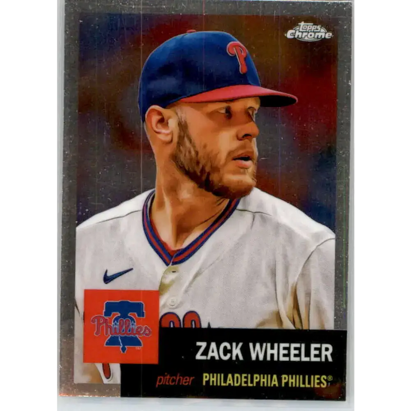 2022 Topps Chrome Platinum Anniversary #481 Zack Wheeler NM-MT Philadelphia Phillies Baseball Card - Baseball Card