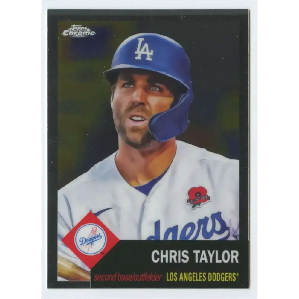 2022 Topps Chrome Platinum Anniversary #482 Chris Taylor NM-MT Los Angeles Dodgers Baseball Card - Baseball Card Single
