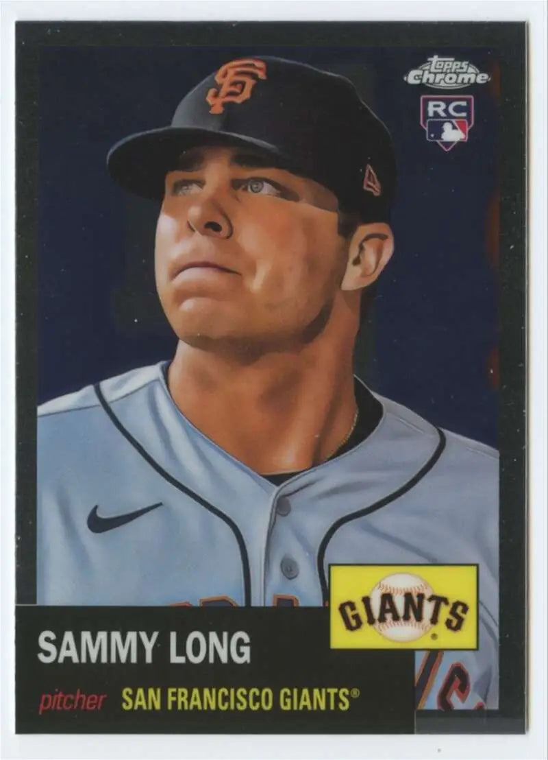 2022 Topps Chrome Platinum Anniversary #486 Sammy Long EX Excellent RC Rookie San Francisco Giants Baseball Card