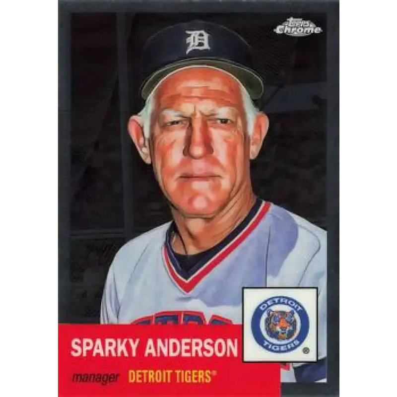 2022 Topps Chrome Platinum Anniversary #487 Sparky Anderson NM-MT Detroit Tigers Baseball Card - Baseball Card Single