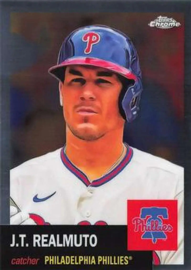 2022 Topps Chrome Platinum Anniversary #490 J.T. Realmuto EX Excellent Philadelphia Phillies Baseball Card - Baseball