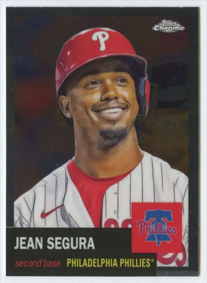 2022 Topps Chrome Platinum Anniversary #499 Jean Segura EX Excellent Philadelphia Phillies Baseball Card - Baseball