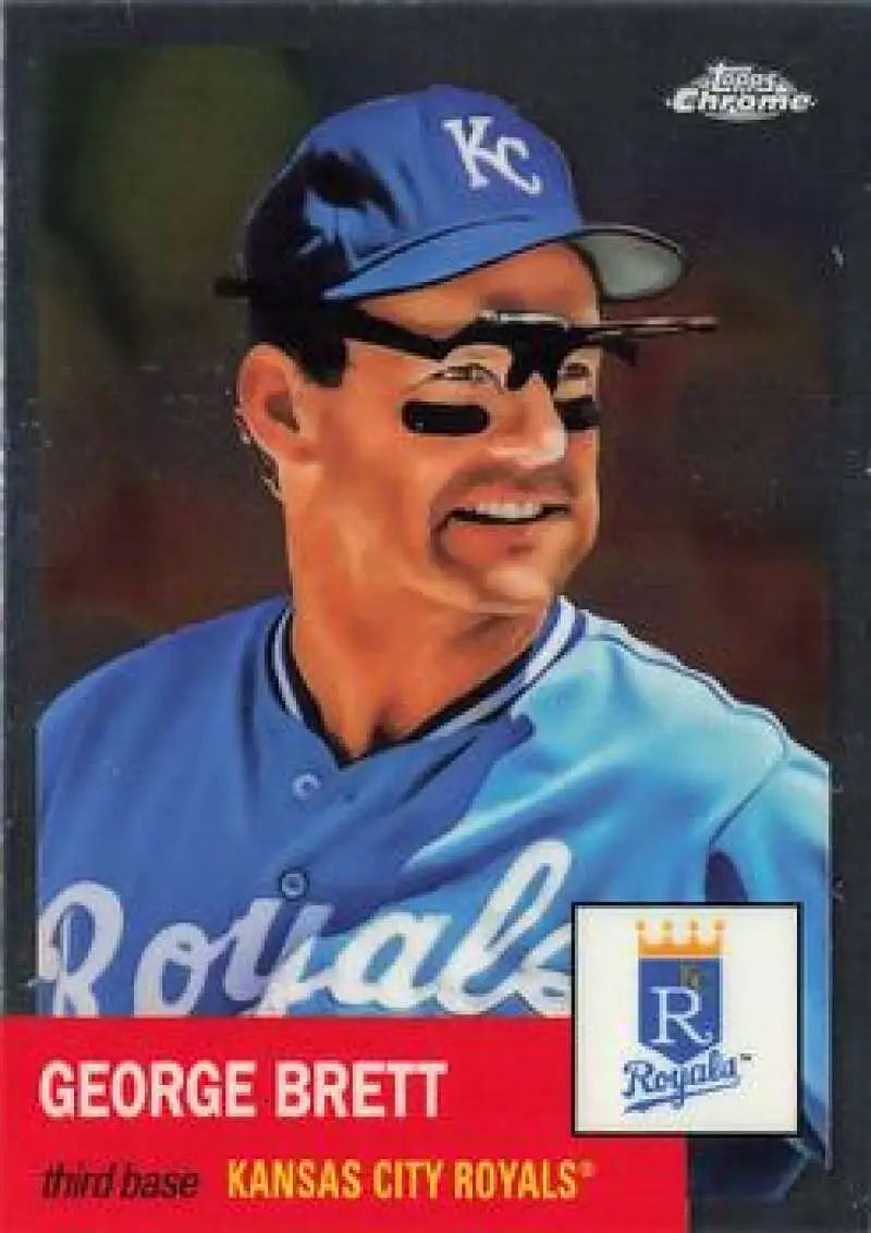 2022 Topps Chrome Platinum Anniversary #5 George Brett EX Excellent Kansas City Royals Baseball Card - Baseball Card
