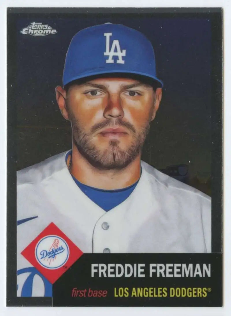 2022 Topps Chrome Platinum Anniversary #500 Freddie Freeman EX Excellent Los Angeles Dodgers Baseball Card - Baseball