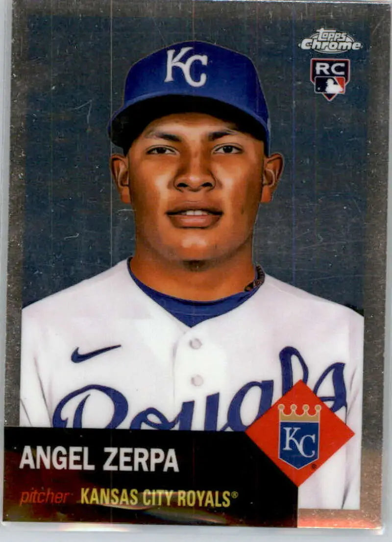 2022 Topps Chrome Platinum Anniversary #51 Angel Zerpa EX Excellent RC Rookie Kansas City Royals Baseball Card