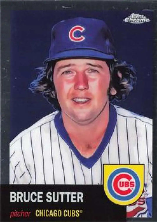 2022 Topps Chrome Platinum Anniversary #53 Bruce Sutter EX Excellent Chicago Cubs Baseball Card - Baseball Card Single