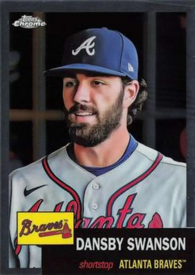 2022 Topps Chrome Platinum Anniversary #69 Dansby Swanson EX Excellent Atlanta Braves Baseball Card - Baseball Card